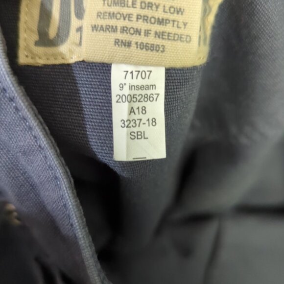 Duluth Shorts Men's 36 Steel Blue Flex Fire Hose Carpenter 9" Shorts - Picture 8 of 9